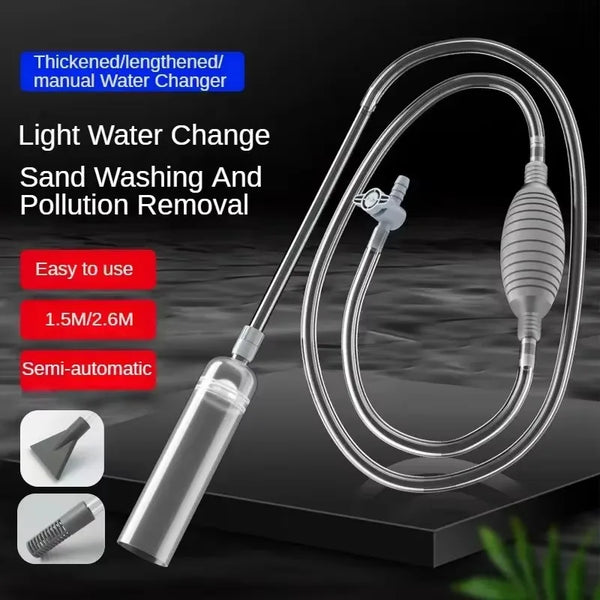 Aquarium Siphon Vacuum Kit - Gravel Cleaner with Extension Tube for Water Change