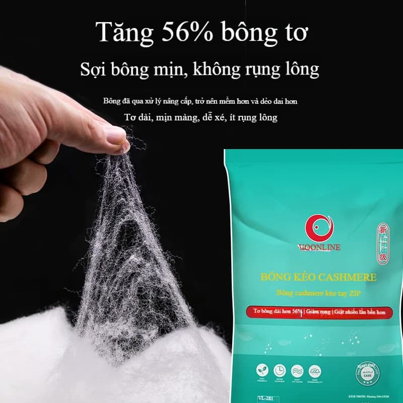 Bông Lọc Bể Cá Cashmere VOONLINE Siêu Dày – Thấm Nước Nhanh, Không Tắc, Sạch Lâu