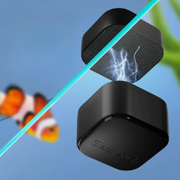 Magnetic Aquarium Glass Cleaner - Square & Round Algae Scraper for Fish Tank Cleaning