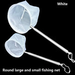 Aquarium Fishing Net with Suction Cup - Extendable Handle Aquarium Net for Fish & Shrimp Cleaning