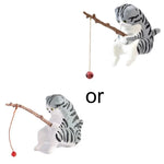 Fishing Figurine Aquarium Ornament - Miniature Cartoon Resin Fish Tank Decoration