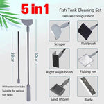 Aquarium Cleaning Kit - 5 in 1 & 3 in 1 Fish Tank Tool