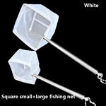 Aquarium Fishing Net with Suction Cup - Extendable Handle Aquarium Net for Fish & Shrimp Cleaning