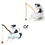 Fishing Figurine Aquarium Ornament - Miniature Cartoon Resin Fish Tank Decoration